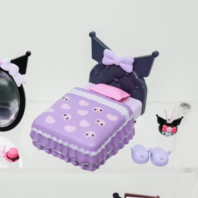 Re-ment Capsule Sanrio Kuromi's Gothic Style Room Miniature Blind Box Mini Figure
