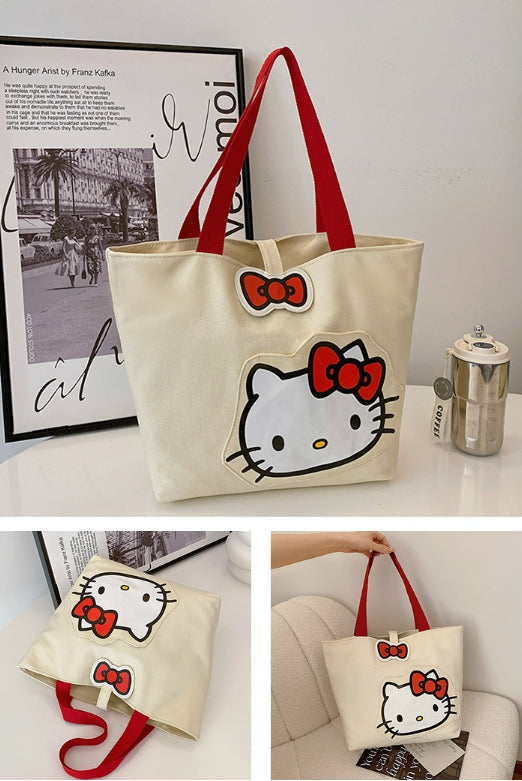 Sanrio Official Canvas Bag With Pocket