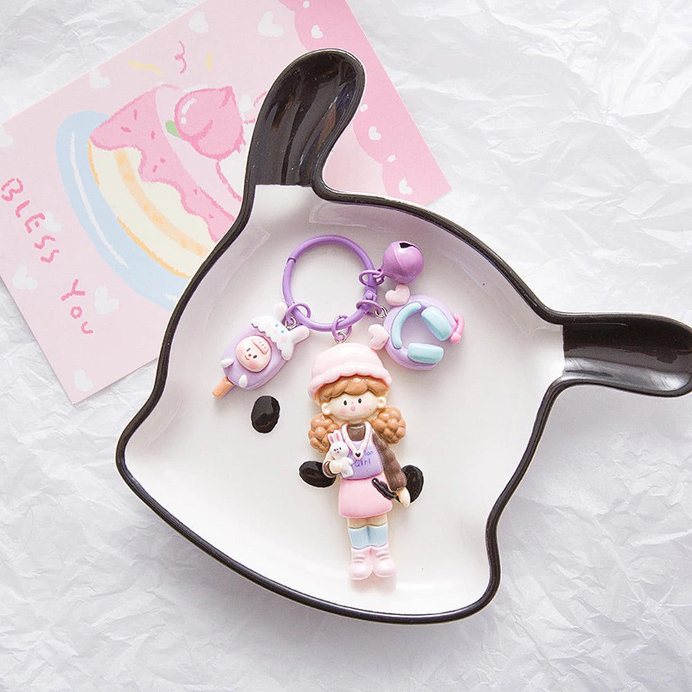 Kawaii Pastel Doll Keychain
