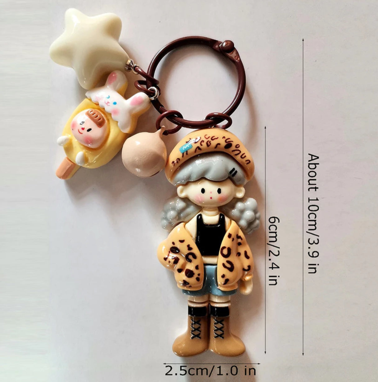 Kawaii Pastel Doll Keychain