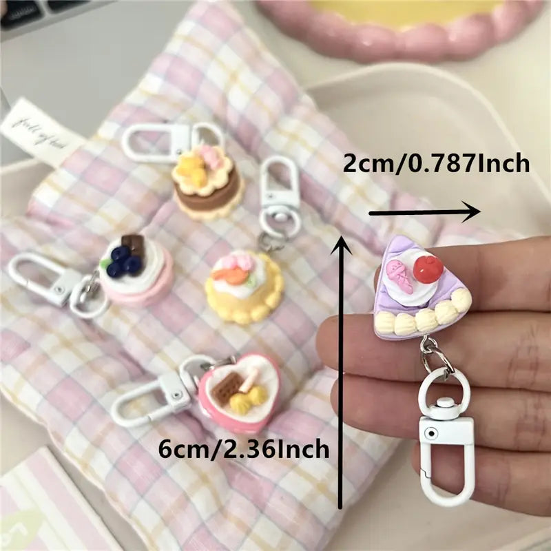 Cute Dessert Charm Keychain