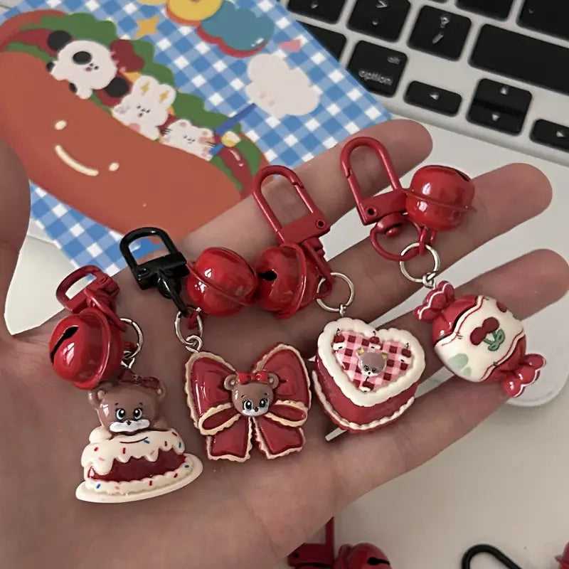 Cute Bell Charm Keychain