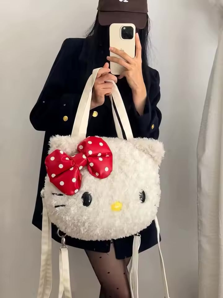 Hello Kitty Plush Furry Shoulder Bag
