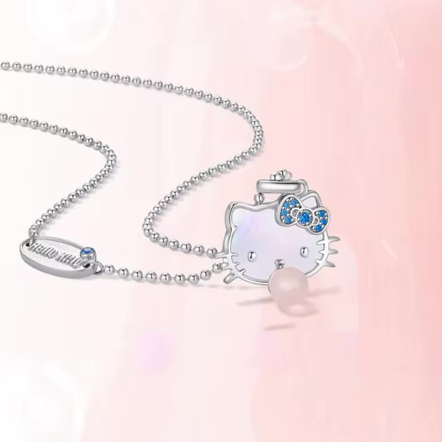 Hellokitty Bubblegum Pendant (With White Stone in Bow)