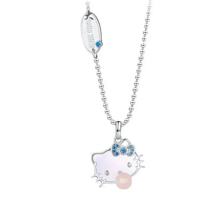 Hellokitty Bubblegum Pendant (With White Stone in Bow)