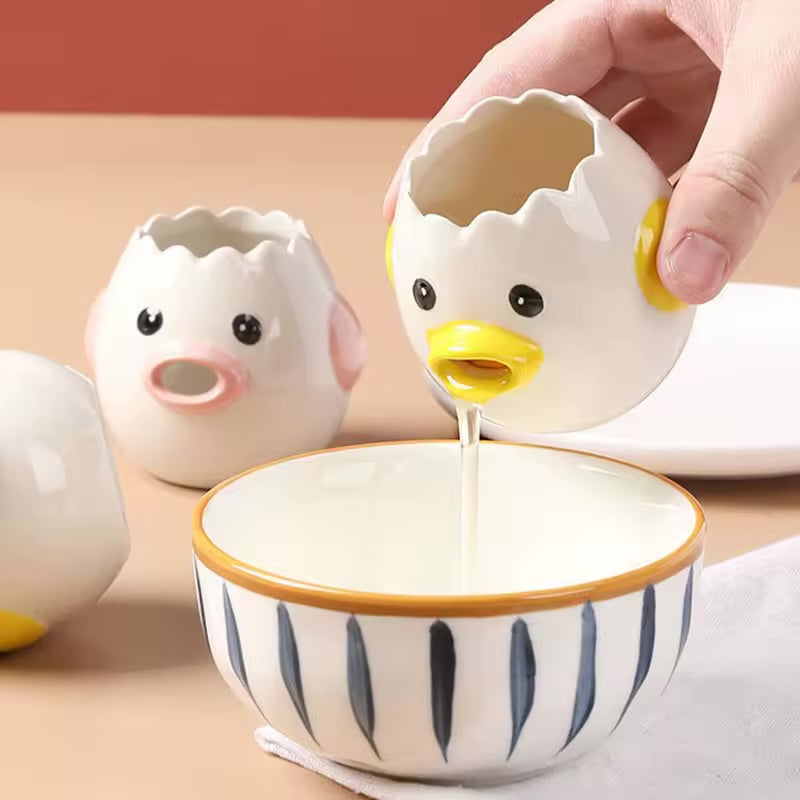 Kawaii Duck Egg Separator – Pink Beak Edition