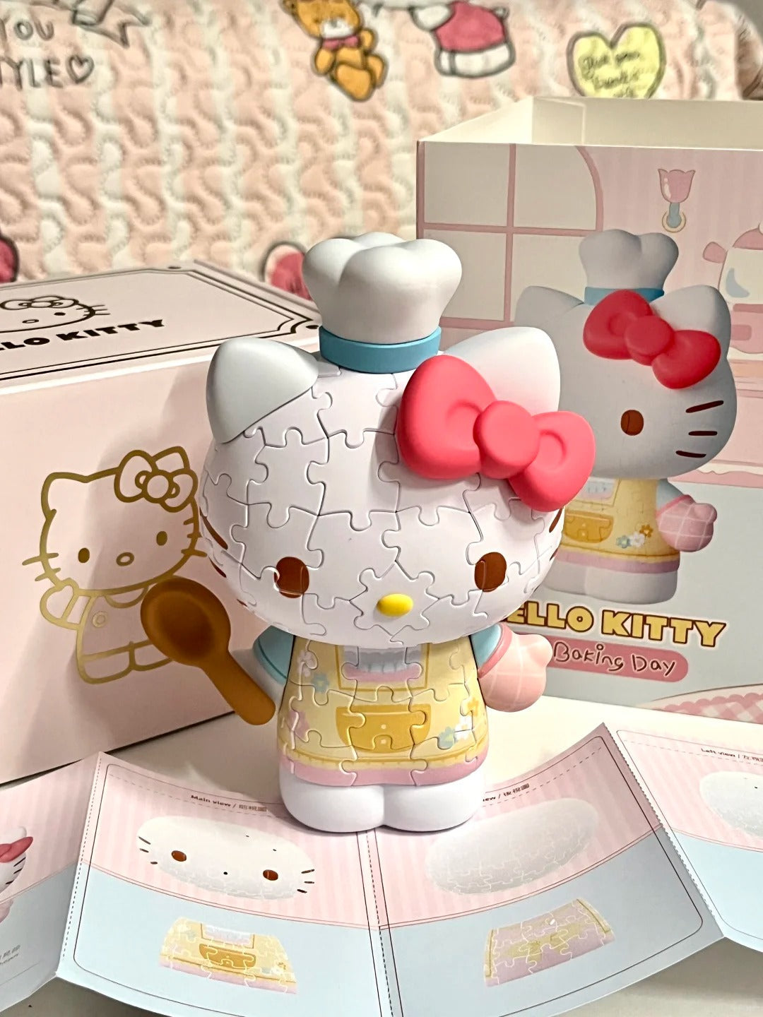 Sanrio Offical Hello Kitty 50Th Anniversary 3D Puzzles 97Pcs 12.6 x 14 cm / 5" x 5.5"