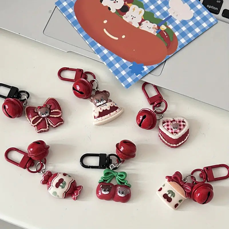 Cute Bell Charm Keychain