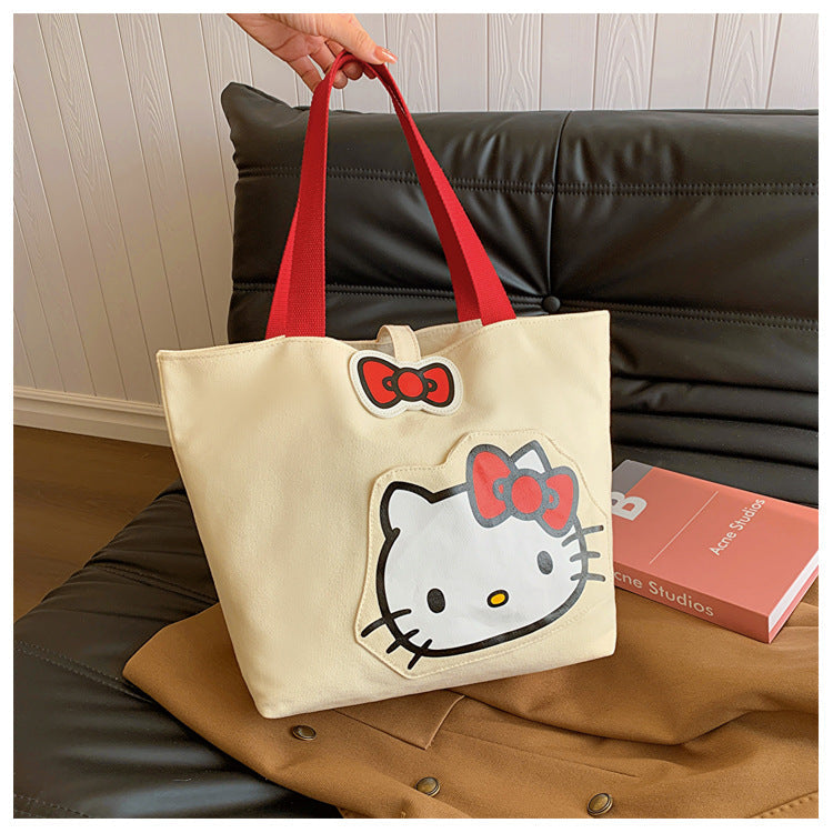 Sanrio Official Canvas Bag With Pocket