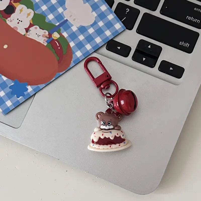 Cute Bell Charm Keychain