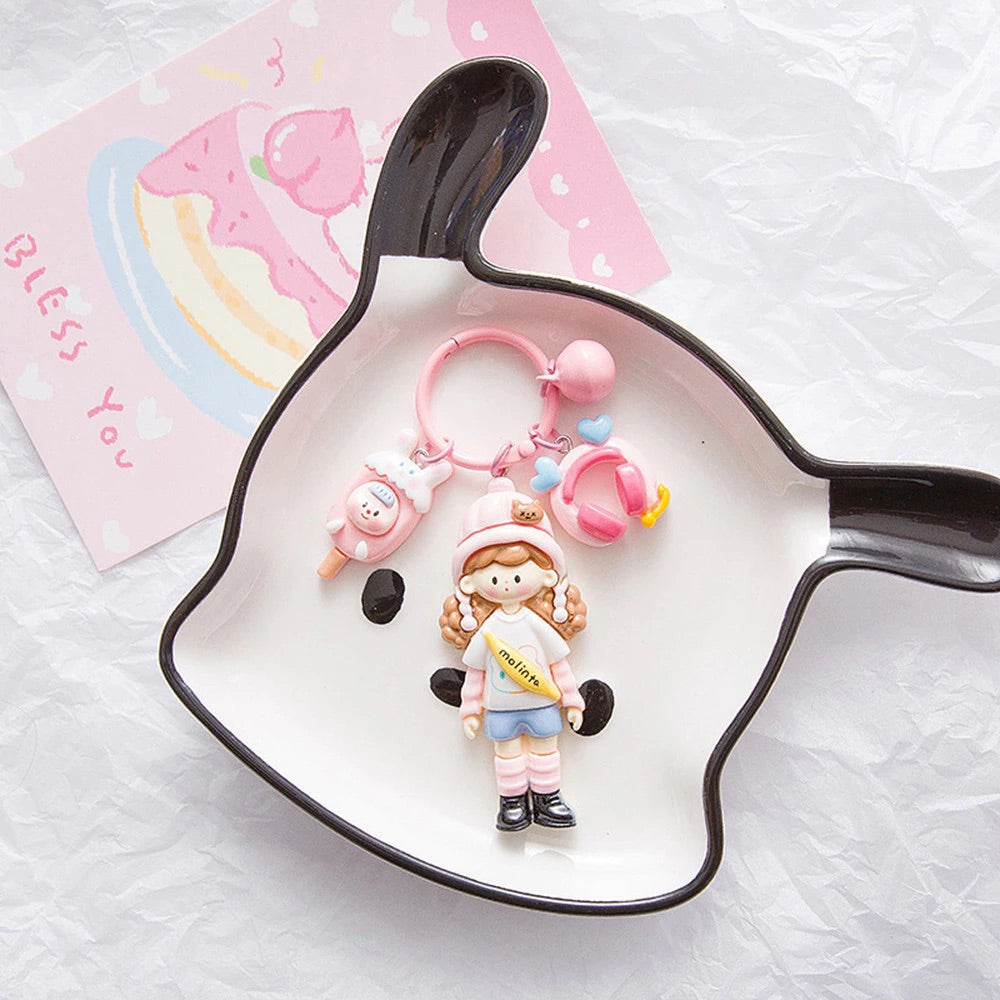 Kawaii Pastel Doll Keychain