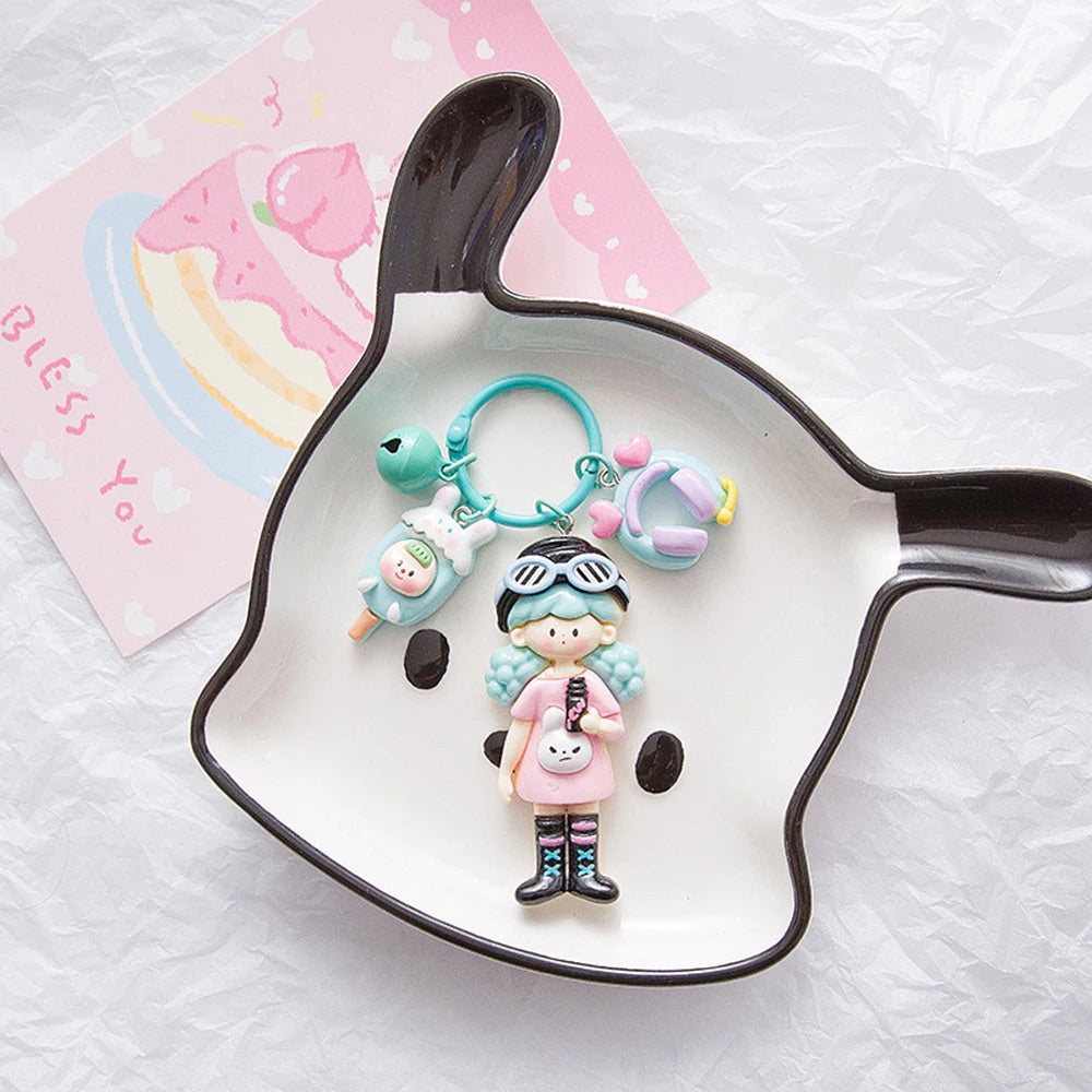 Kawaii Pastel Doll Keychain