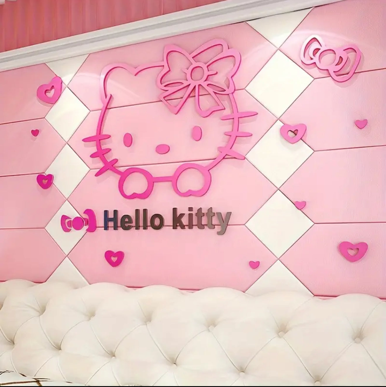 Hellokitty 3D Stereo DIY Figure Wall Sticker