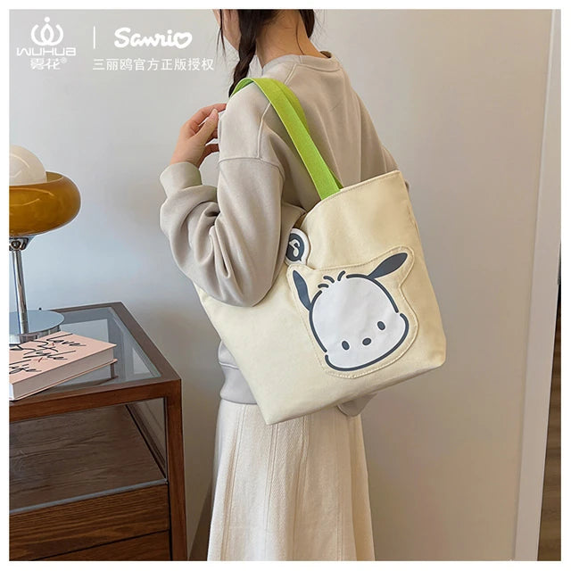 Sanrio Official Canvas Bag With Pocket