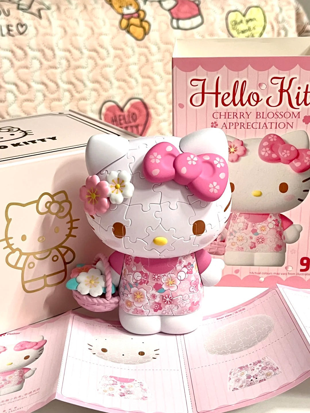 Sanrio Offical Hello Kitty 50Th Anniversary 3D Puzzles 97Pcs 12.6 x 14 cm / 5" x 5.5"