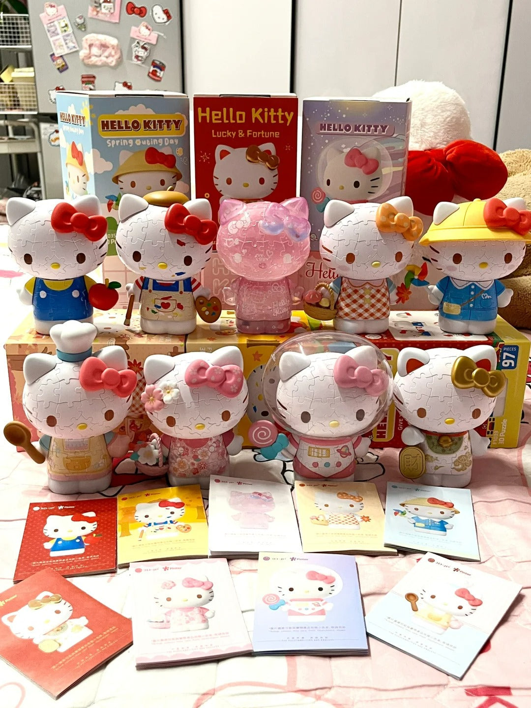 Sanrio Offical Hello Kitty 50Th Anniversary 3D Puzzles 97Pcs 12.6 x 14 cm / 5" x 5.5"