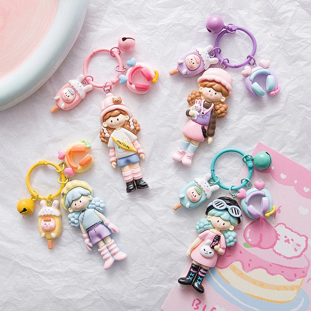 Kawaii Pastel Doll Keychain