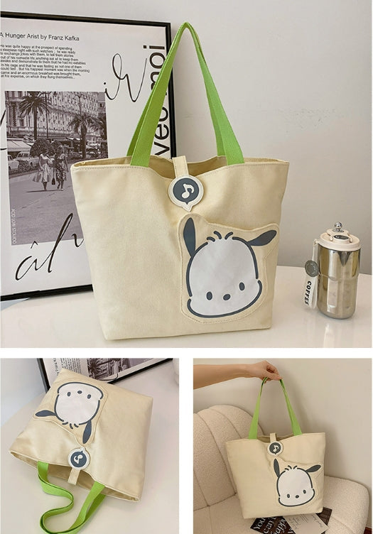 Sanrio Official Canvas Bag With Pocket