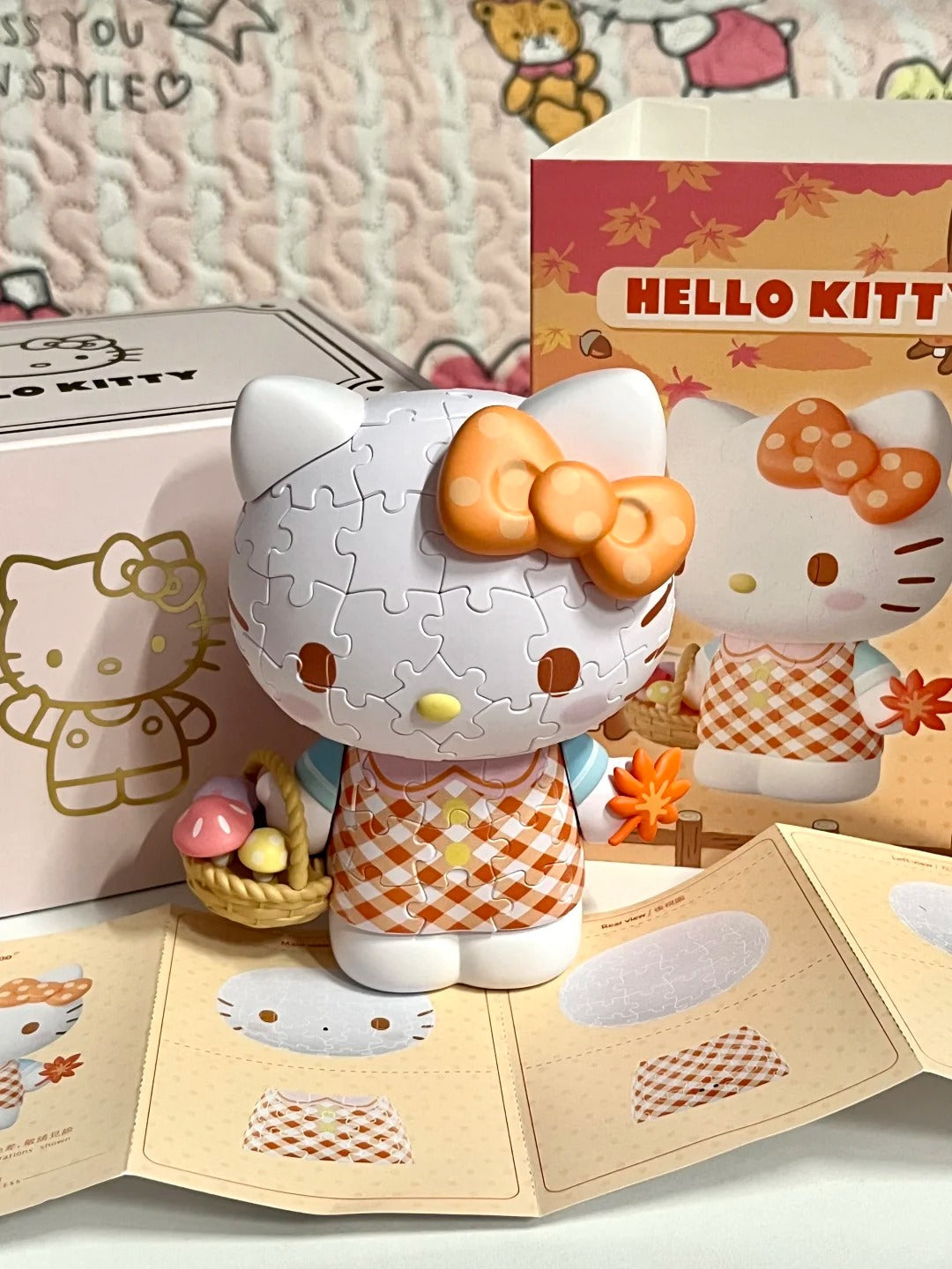Sanrio Offical Hello Kitty 50Th Anniversary 3D Puzzles 97Pcs 12.6 x 14 cm / 5" x 5.5"