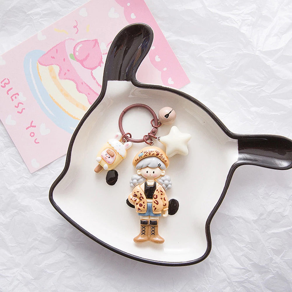 Kawaii Pastel Doll Keychain