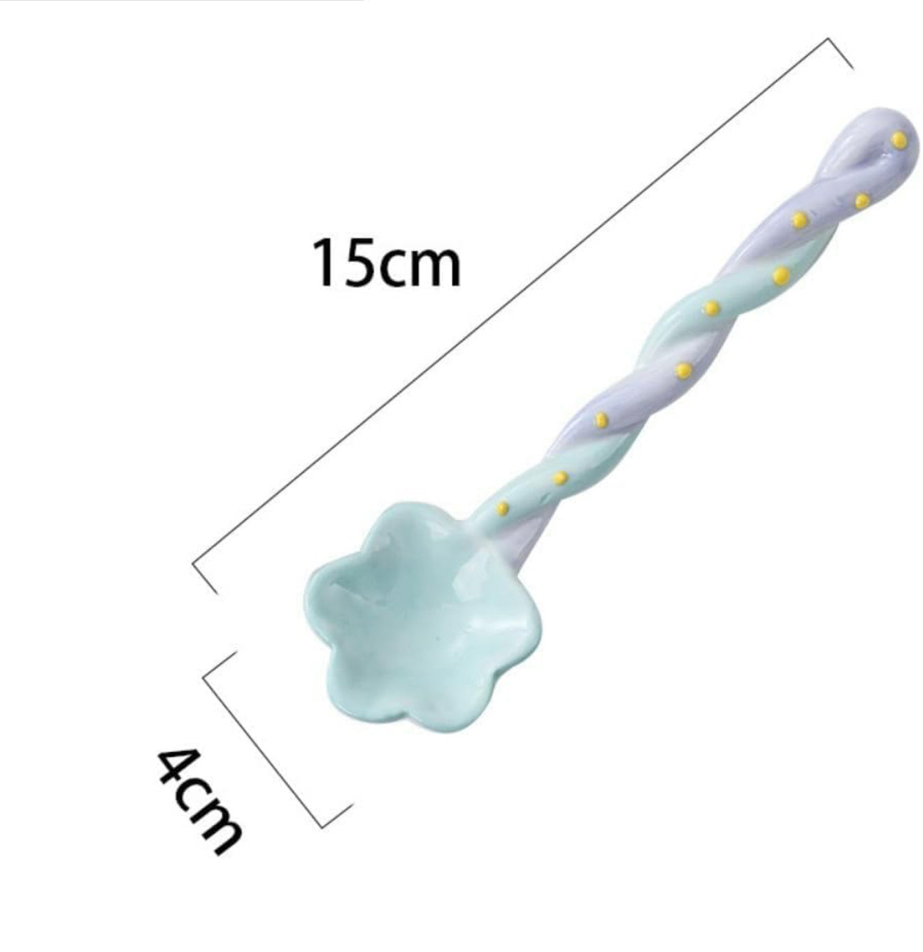 Twisty Pastel Flower Spoon ( No of Product : 1)