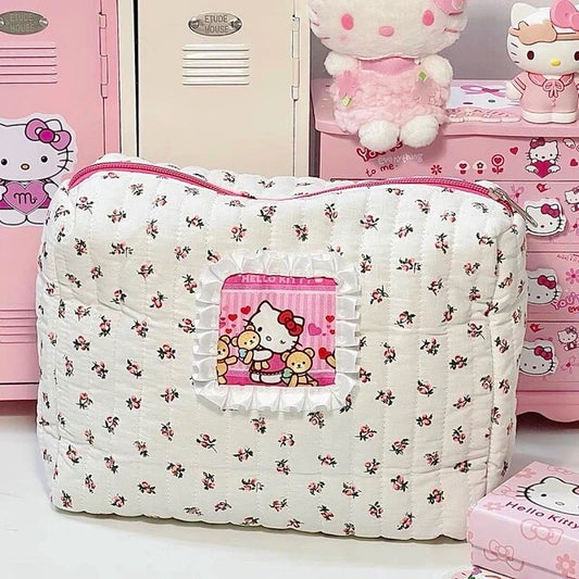 Hellokitty Premium Embroidery Makeup Pouch