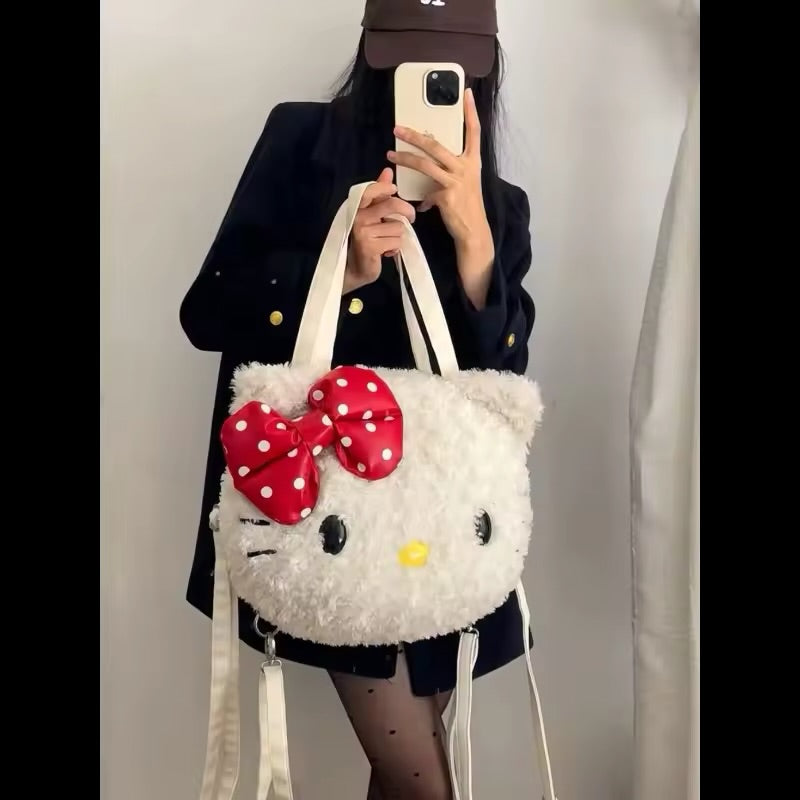 Hello Kitty Plush Furry Shoulder Bag