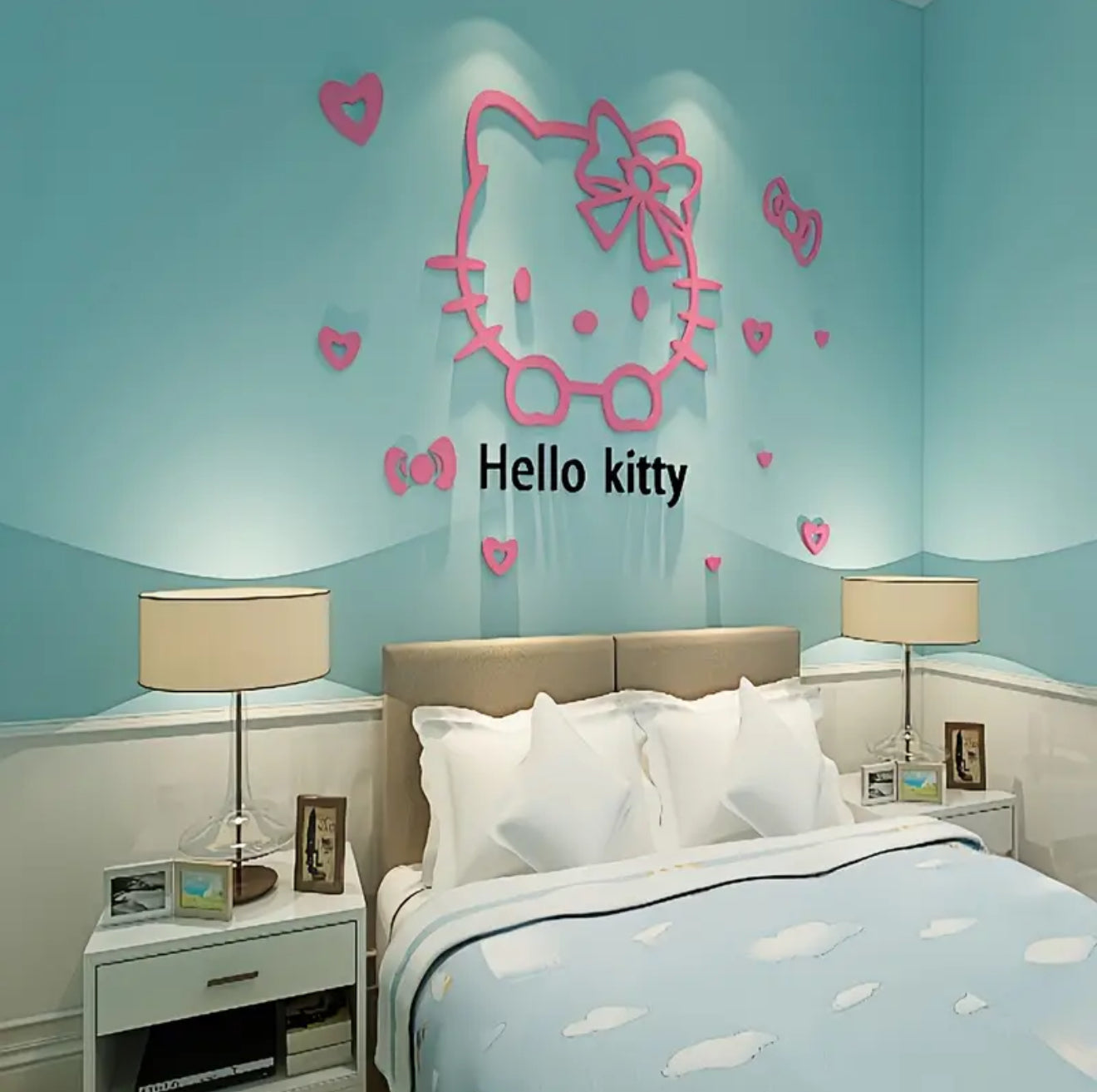 Hellokitty 3D Stereo DIY Figure Wall Sticker