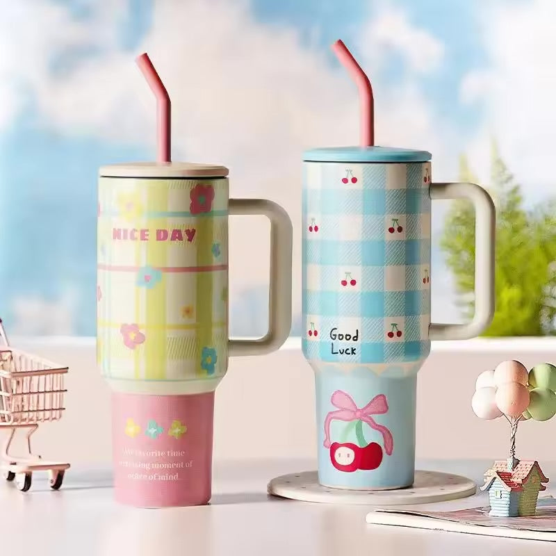 Large-Capacity Insulation Cup (Pink)