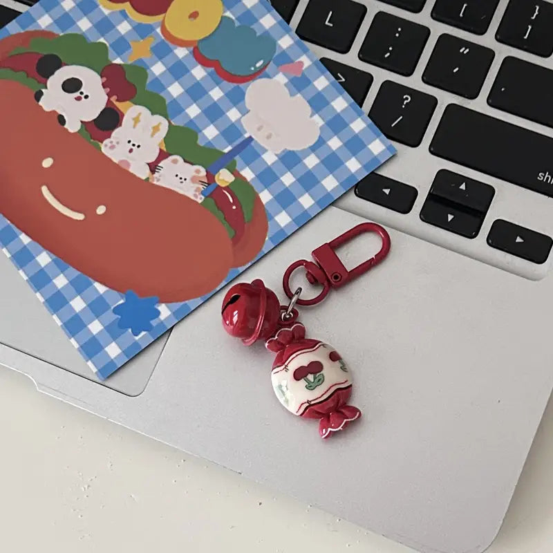 Cute Bell Charm Keychain