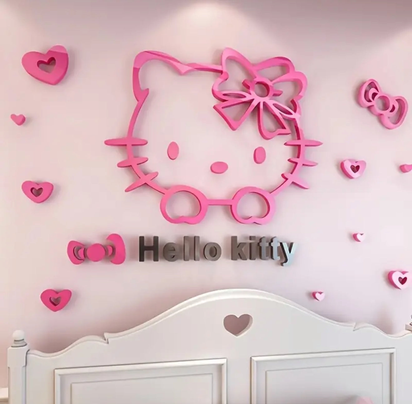 Hellokitty 3D Stereo DIY Figure Wall Sticker