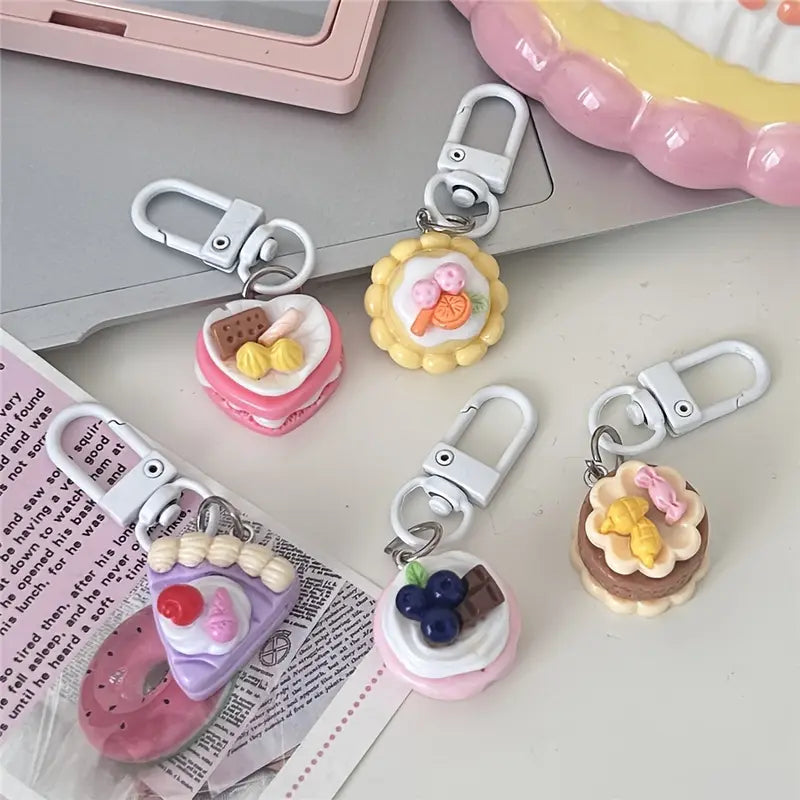 Cute Dessert Charm Keychain