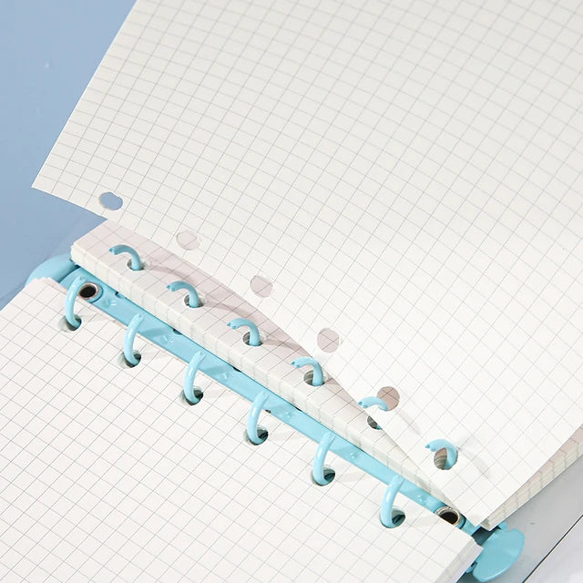 Kawaii Grid Binder with Cloth Cover (without Keychain)