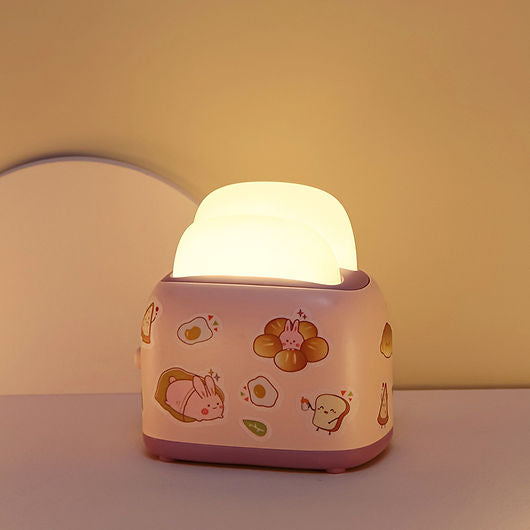 Cute Bread Machine LED Night Light USB Rechargeable