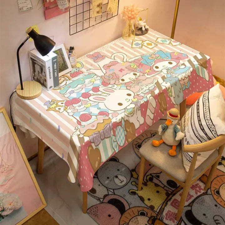 Sanrio Room Decor Table Cloth