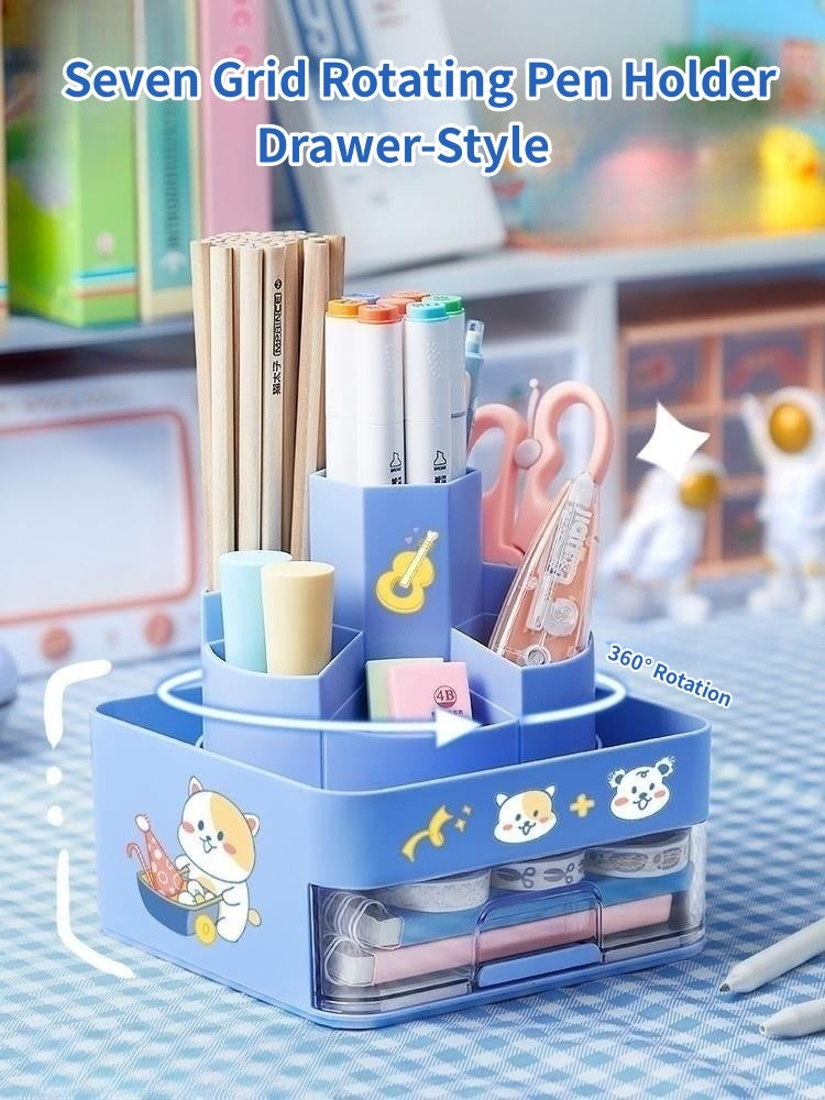 Kawaii Premium 360 Degree Rotating Organiser With Mobile Holder (Stickers Included)