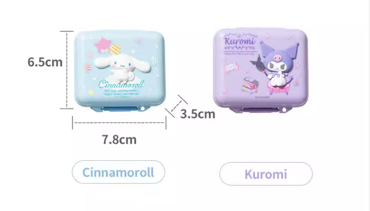 Sanrio Official Kuromi / Cinnamoroll Mini Storage Box With Stickers