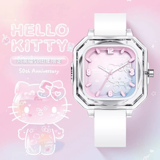 Hello Kitty Watch 50th Anniversary Limited Edition Luminous Waterproof (pre-order)