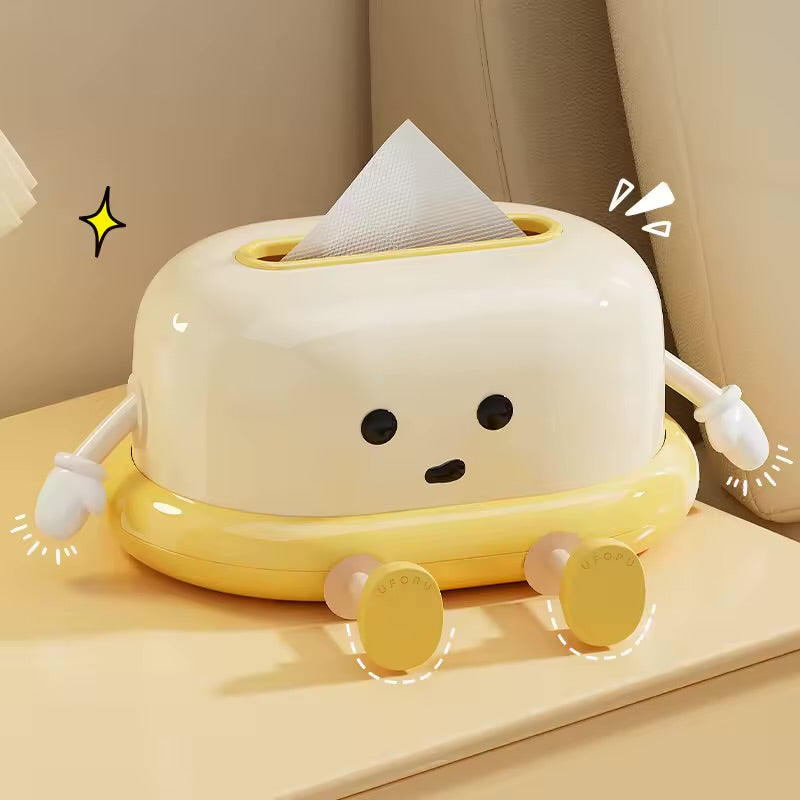 Happy Stand Tissue Box – Yellow Buddy