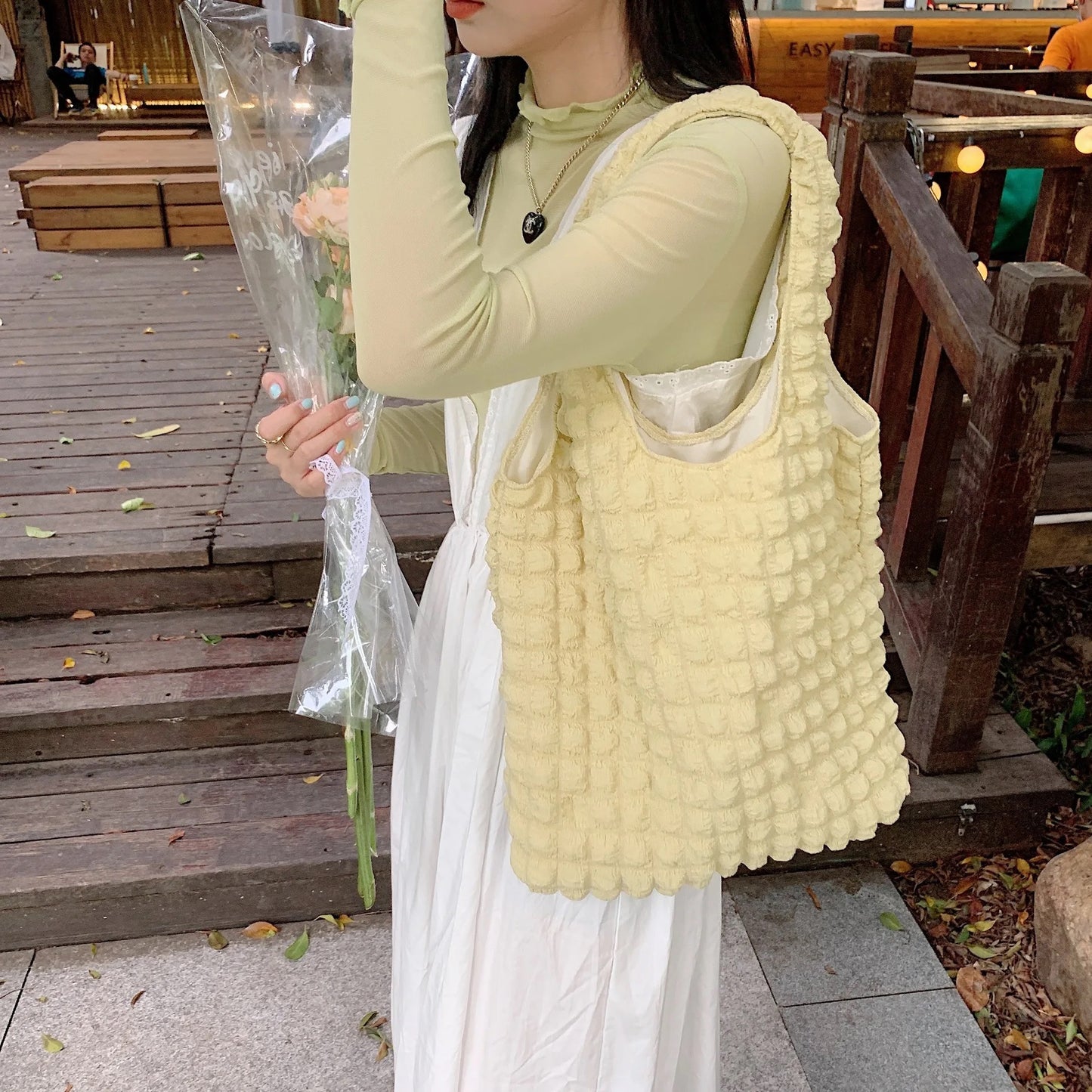 Korean Ruffle Shoulder Bag