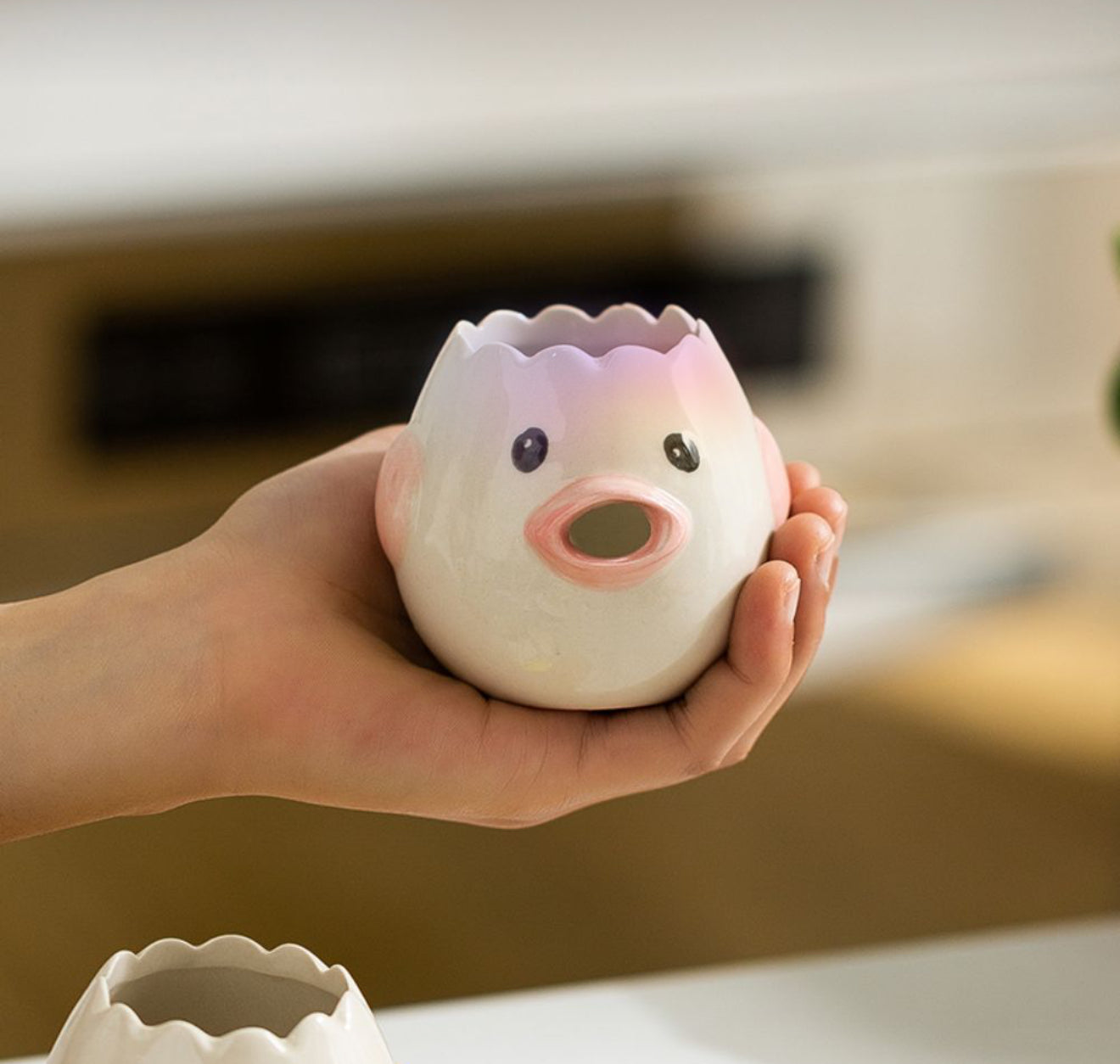 Kawaii Duck Egg Separator – Pink Beak Edition