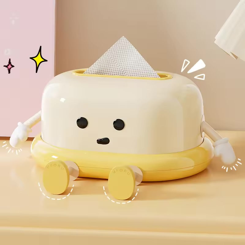 Happy Stand Tissue Box – Yellow Buddy