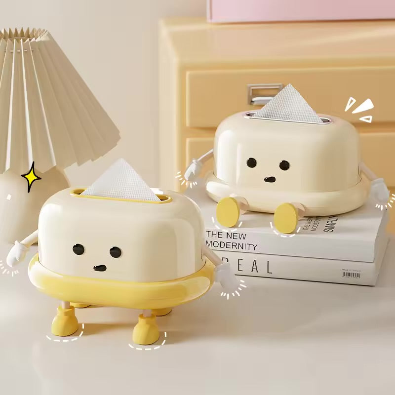 Happy Stand Tissue Box – Yellow Buddy