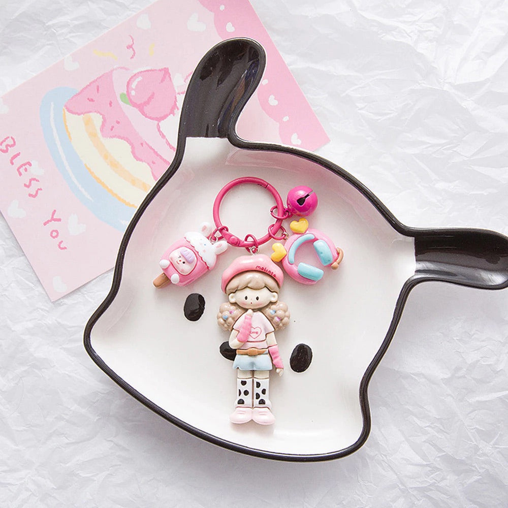 Kawaii Pastel Doll Keychain