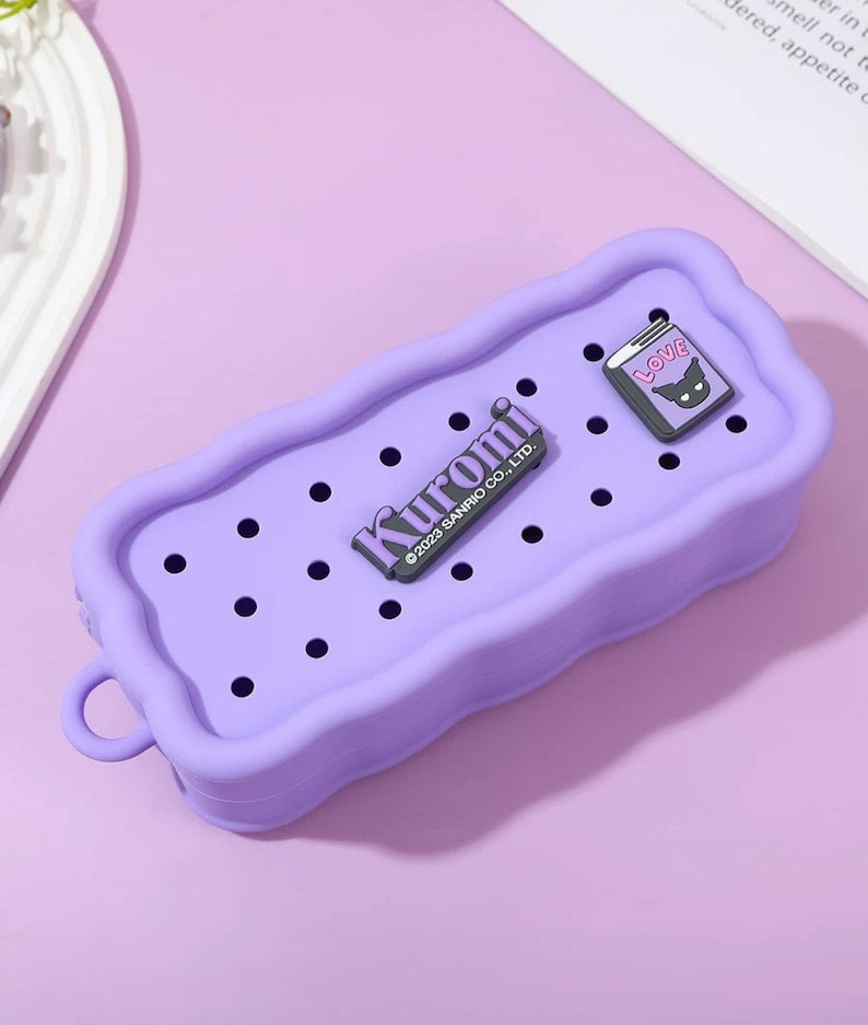 Sanrio Official Croc-inspried DIY jumbo Pencil Case