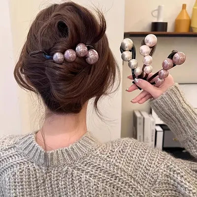Elegant Pearl Bubble Hair Clip – No of Product:1