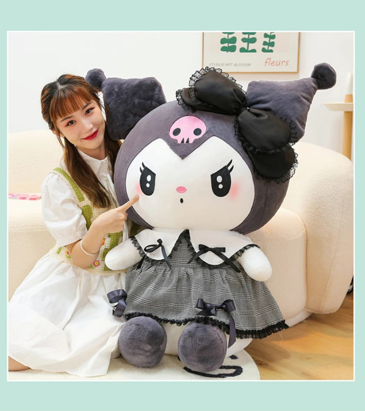 Gothic Lolita My Melody & Kuromi Jumbo Plush