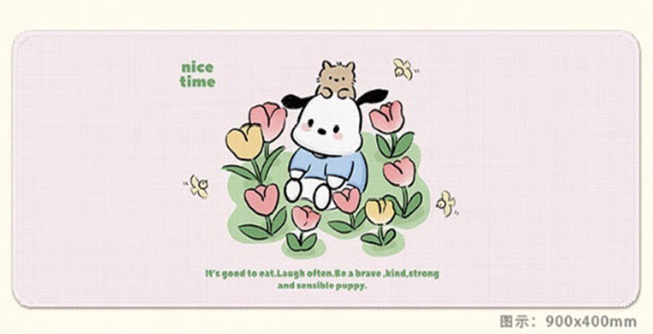 Sanrio Pochacco Premium Desk Mat (90cm*40cm)