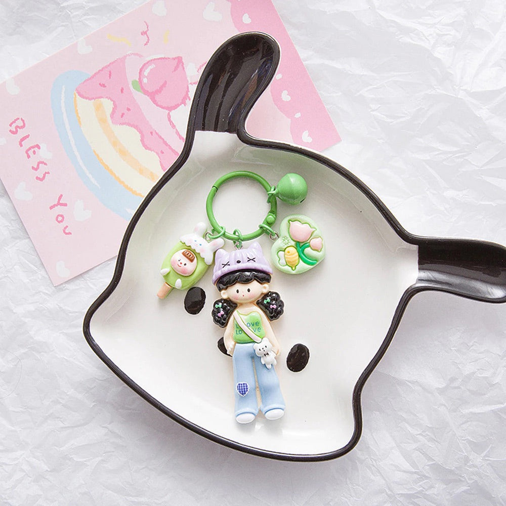 Kawaii Pastel Doll Keychain