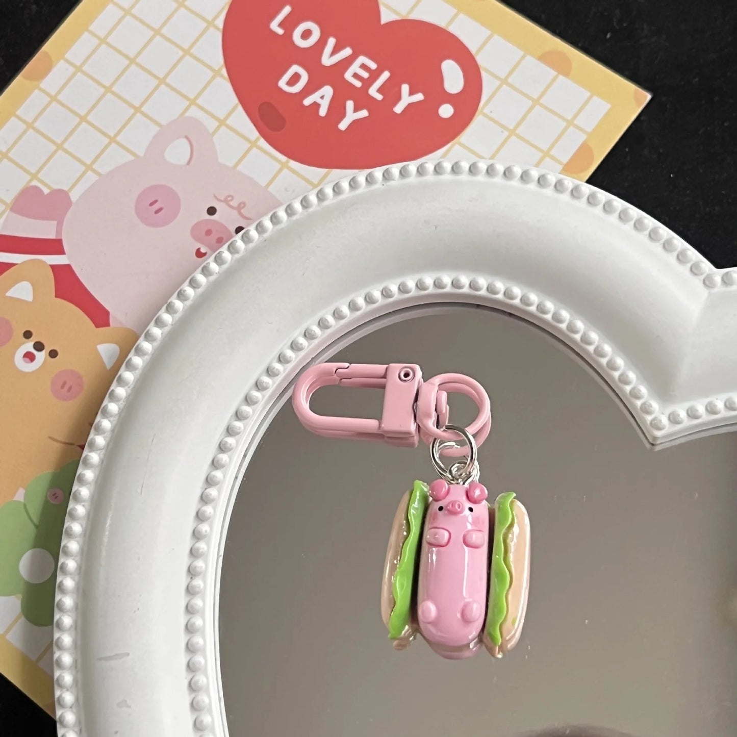 Kawaii Piggy keychain